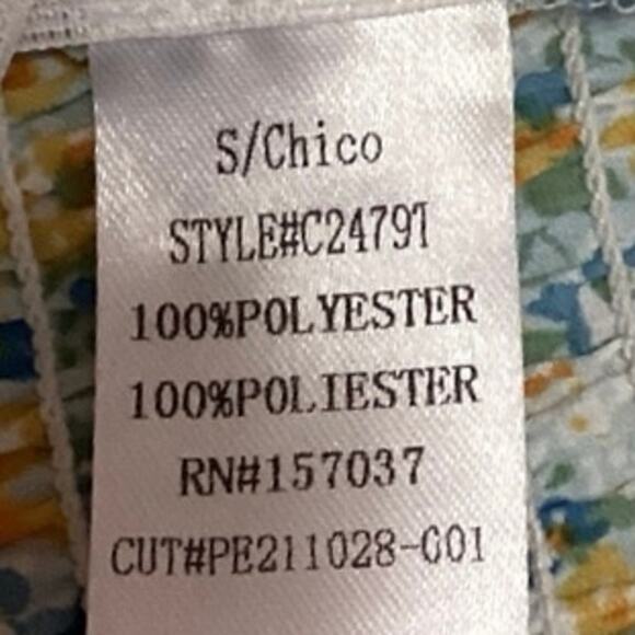 Et Clet Multi Floral Print Key Hole Front Halter Neck Smocked Back Crop Top Sz S - Picture 4 of 4